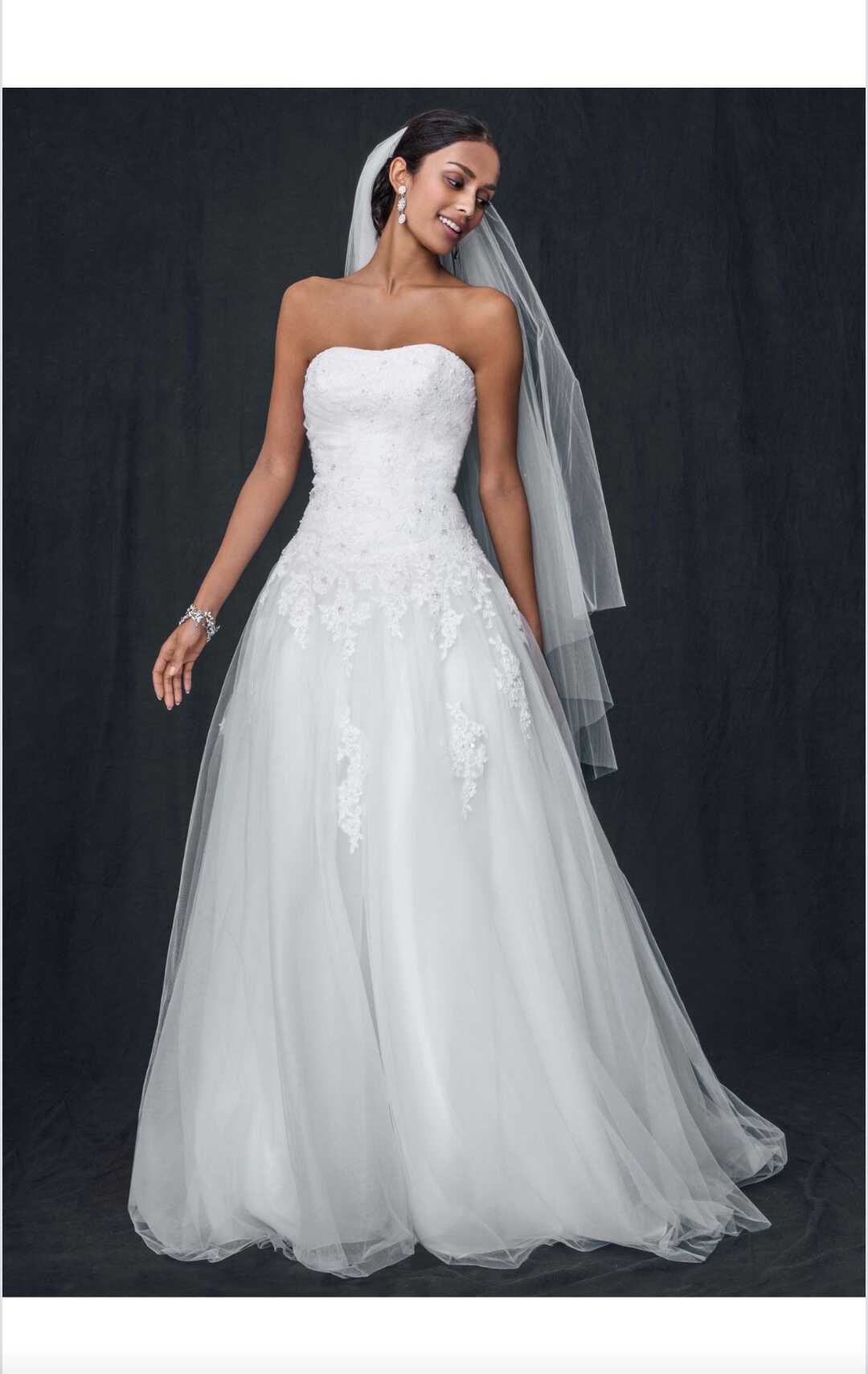 David's Bridal 'Strapless Tulle' size ...